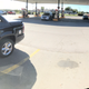 Large U.S. gas station being large; Feet courtesy of my wife